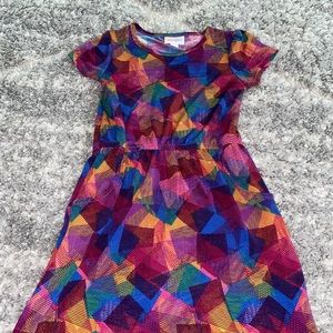 LulaRoe Girls Mae Dress - Size 8